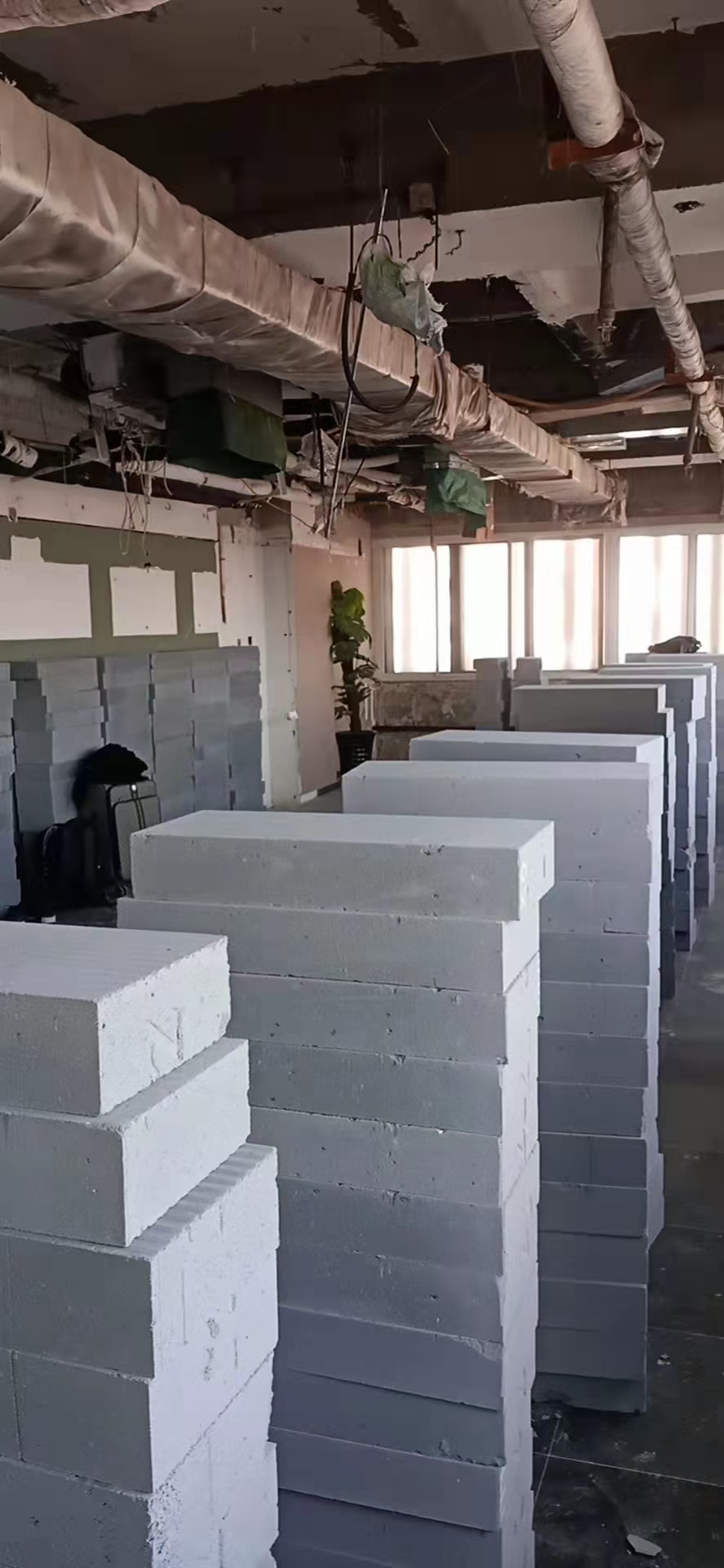 轻质砖隔墙现场效果-8